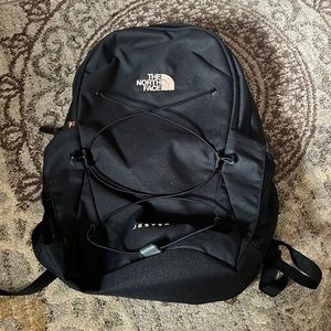 Northface Jester Backpack Black w/ Rosegold hardware